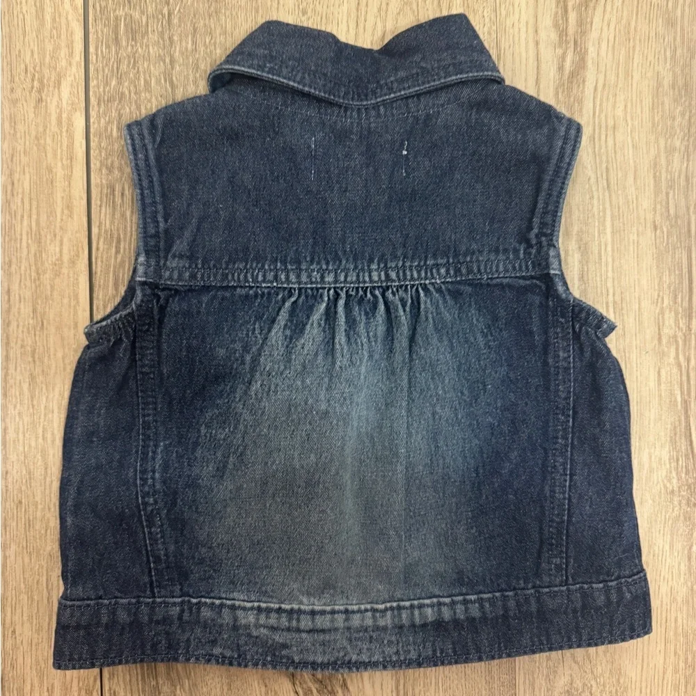 Artisan Ny Blue Denim Vest Classic Sleeveless Design